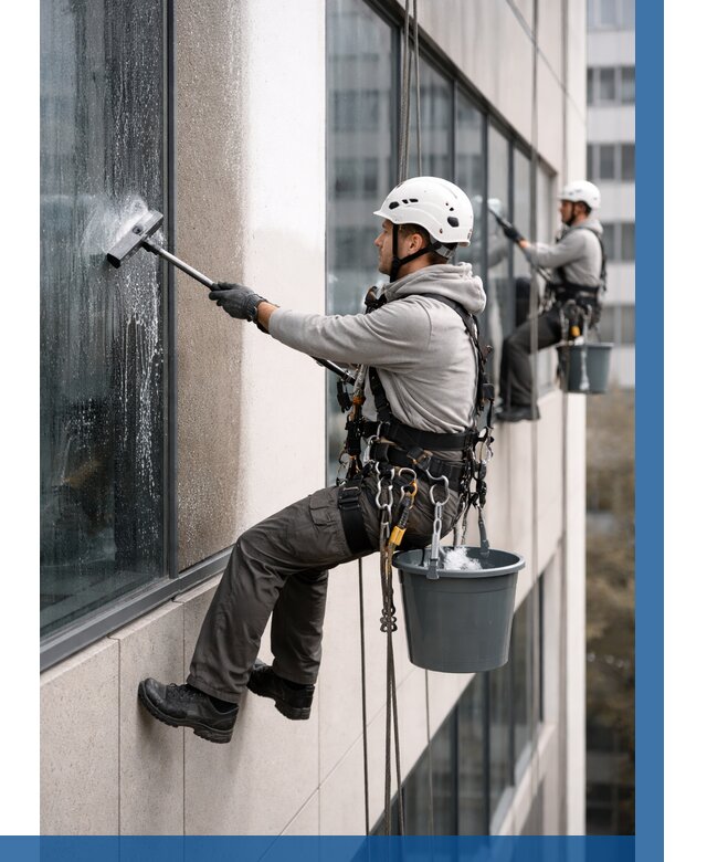 Мойка фасадов зданий в Иркутске под ключ от 365 р. | ВЫСОТНИК-Ркт