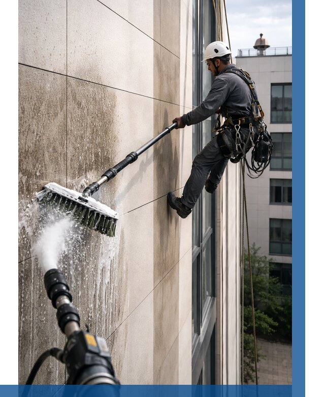 Мойка фасада из керамогранита в Иркутске от 313 р. | ВЫСОТНИК-Ркт