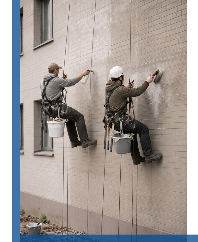 Удаление высолов с фасада зданий в Иркутске без повреждений и следов