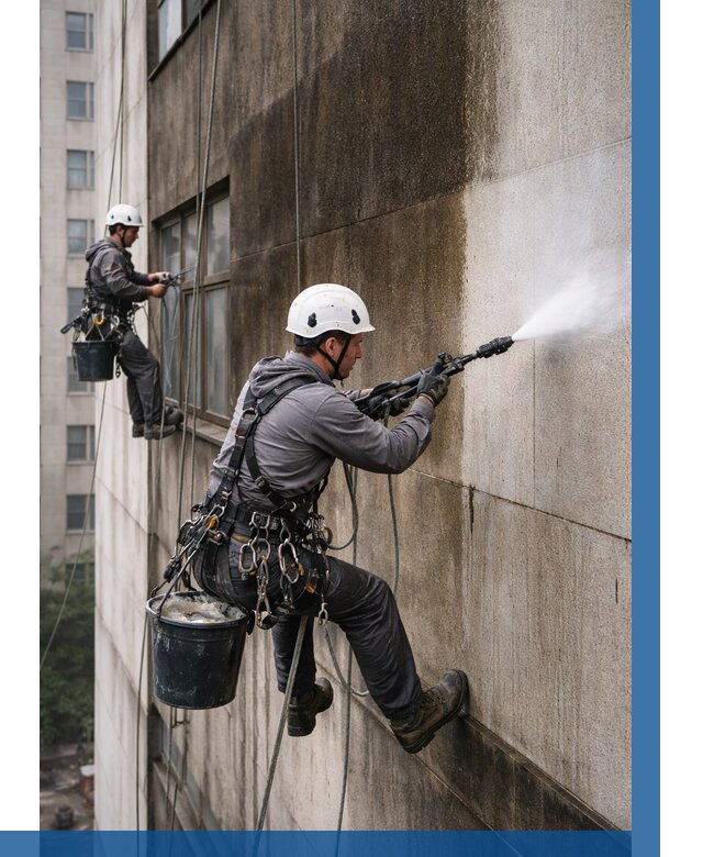 Очистка фасада от копоти в Иркутске от 260 р. | ВЫСОТНИК-Ркт