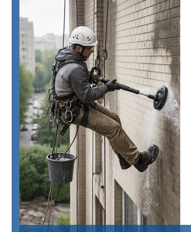 Очистка фасада от копоти в Иркутске профессионально и безопасно