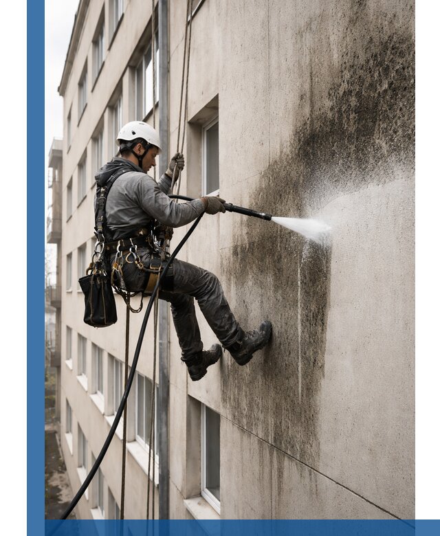 Профессиональная очистка фасадов от плесени в Иркутске