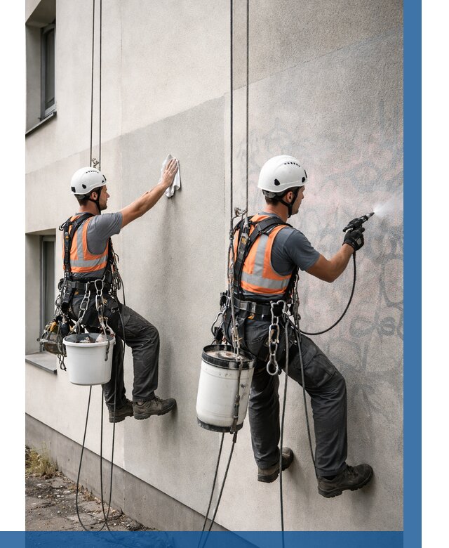 Антиграффити покрытие фасада в Иркутске от 625 р. | ВЫСОТНИК-Ркт