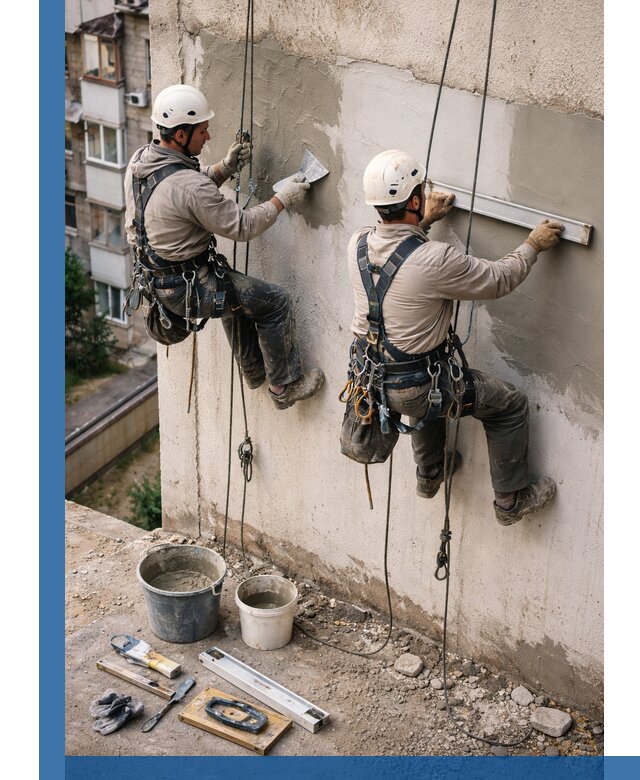 Комплексный ремонт штукатурного фасада с гарантией в Иркутске