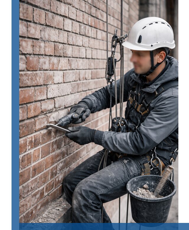 Расшивка кирпичных швов фасадов и стен, ремонт в Иркутске