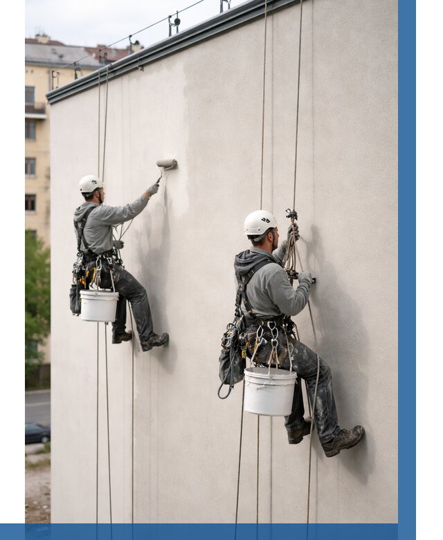 Покраска оштукатуренного фасада в Иркутске от 333 р. | ВЫСОТНИК-Ркт