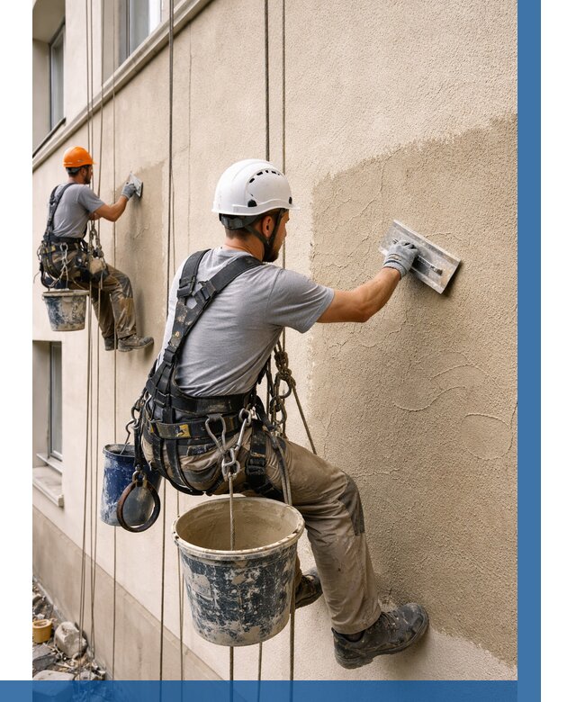 Декоративная штукатурка фасада в Иркутске от 1250 р. | ВЫСОТНИК-Ркт