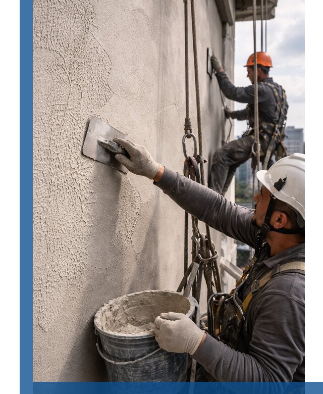 Декоративная штукатурка фасада с утеплением и защитой в Иркутске