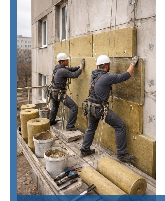 Утепление фасада минватой в Иркутске под ключ с гарантией