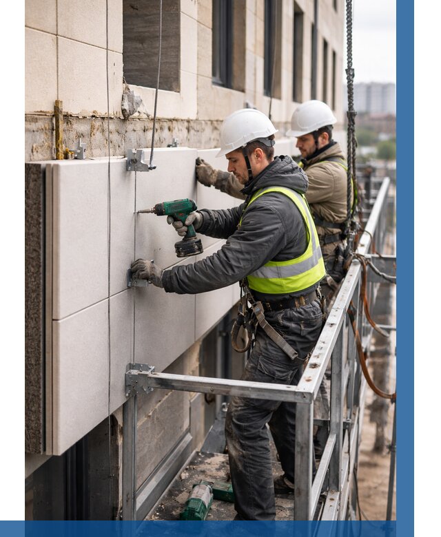 Монтаж фасадных термопанелей в Иркутске от 1563 р. | ВЫСОТНИК-Ркт