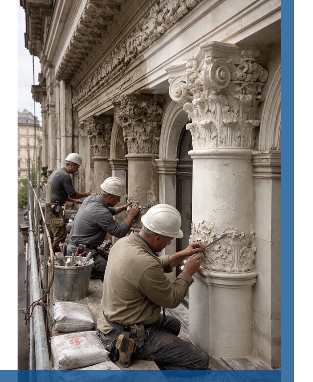 Реставрация фасадной лепнины в Иркутске от 2605 р. | ВЫСОТНИК-Ркт