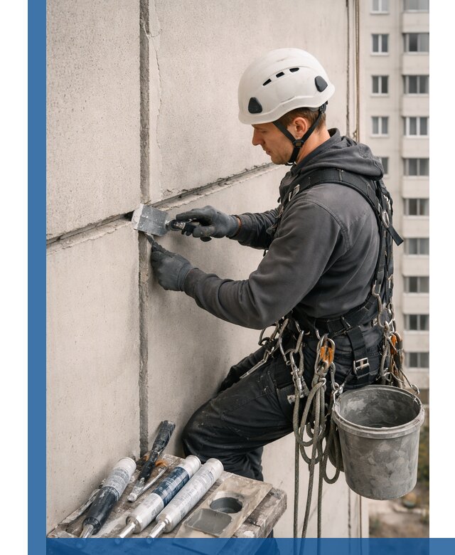 Ремонт межпанельных швов в Иркутске герметизация и восстановление