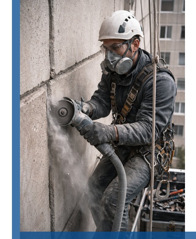 Штробление межпанельных швов в Иркутске качественно и быстро