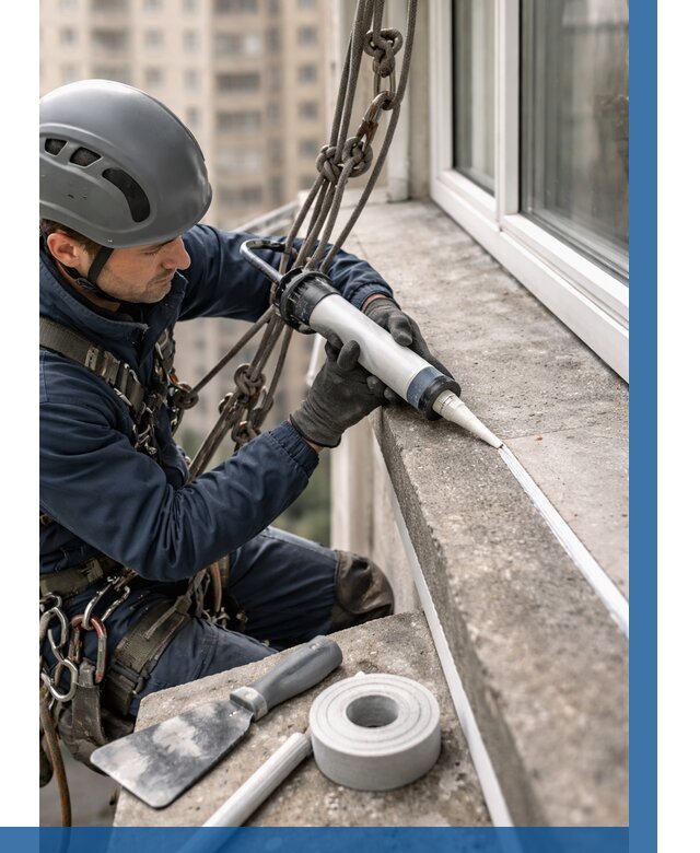 Герметизация балконного козырька в Иркутске от 4689 р. | ВЫСОТНИК-Ркт