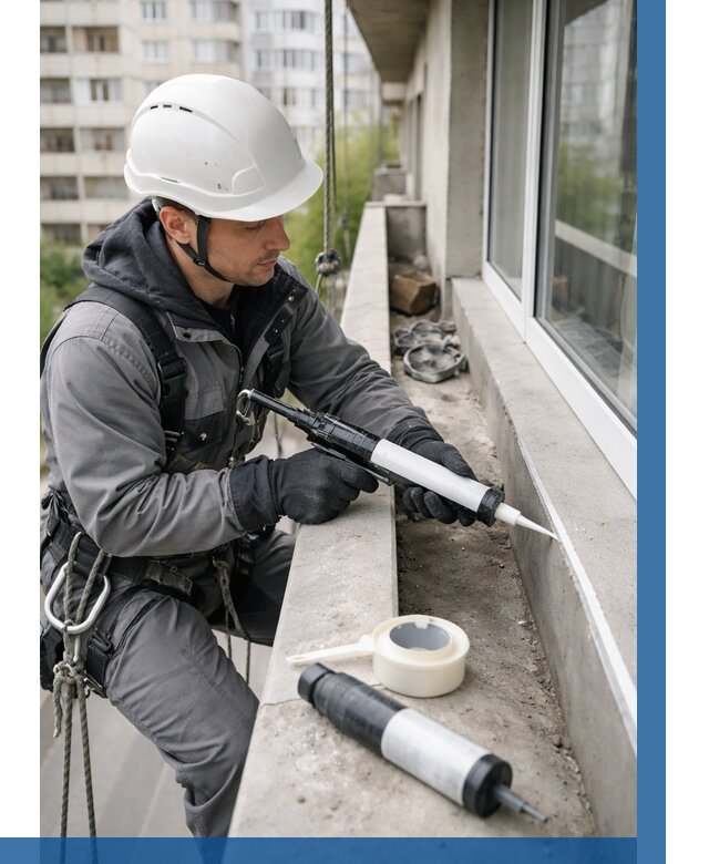 Герметизация швов лоджии в Иркутске от 4689 р. | ВЫСОТНИК-Ркт