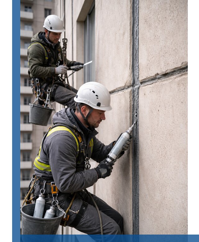 Герметизация деформационных швов фасада в Иркутске качественно