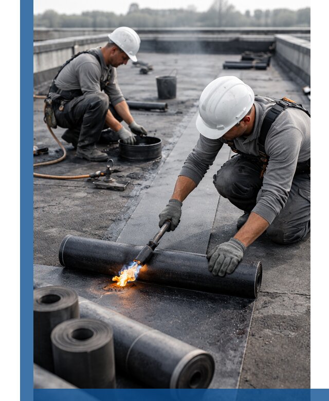 Ремонт рулонной кровли в Иркутске герметизация и восстановление