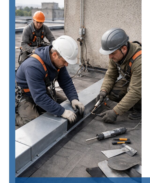 Ремонт кровельных примыканий в Иркутске профессионально