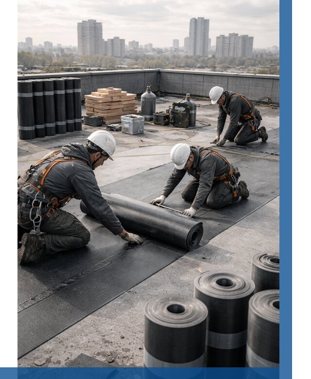 Монтаж мягкой кровли под ключ в Иркутске от 469 р. | ВЫСОТНИК-Ркт