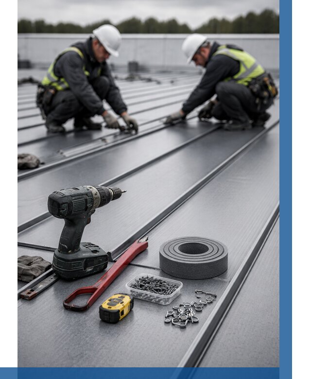 Монтаж фальцевой кровли в Иркутске от 1875 р. | ВЫСОТНИК-Ркт