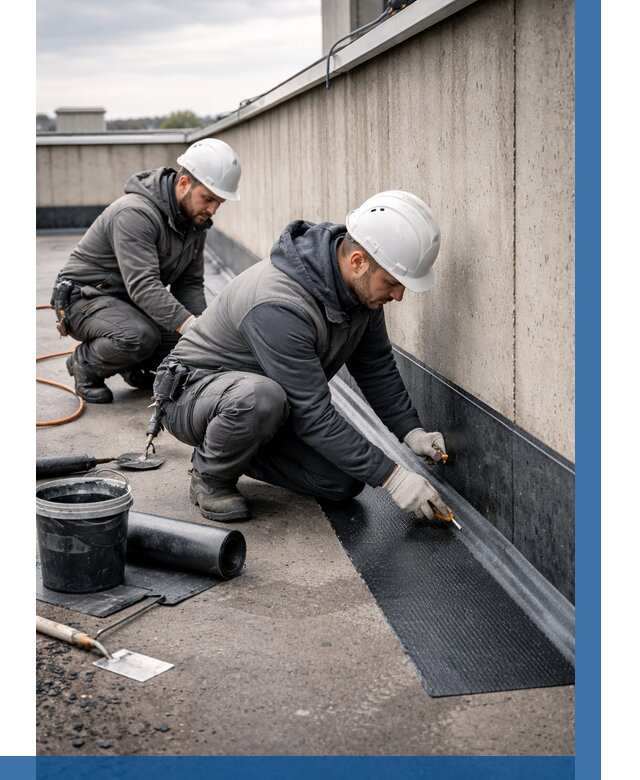 Гидроизоляция примыканий на кровле в Иркутске от 938 р. | ВЫСОТНИК-Ркт