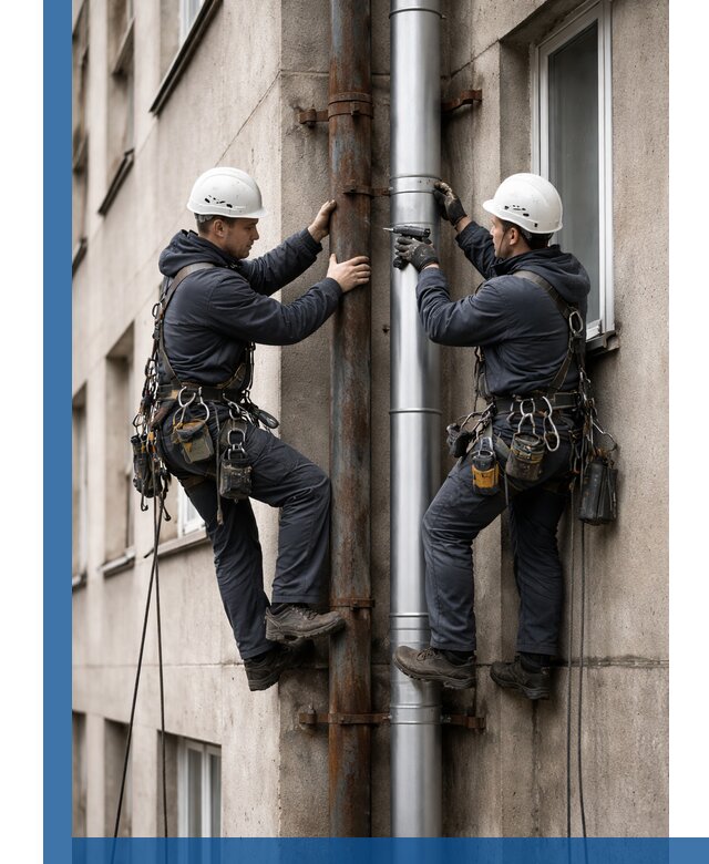 Замена водосточных труб в Иркутске: монтаж и демонтаж под ключ