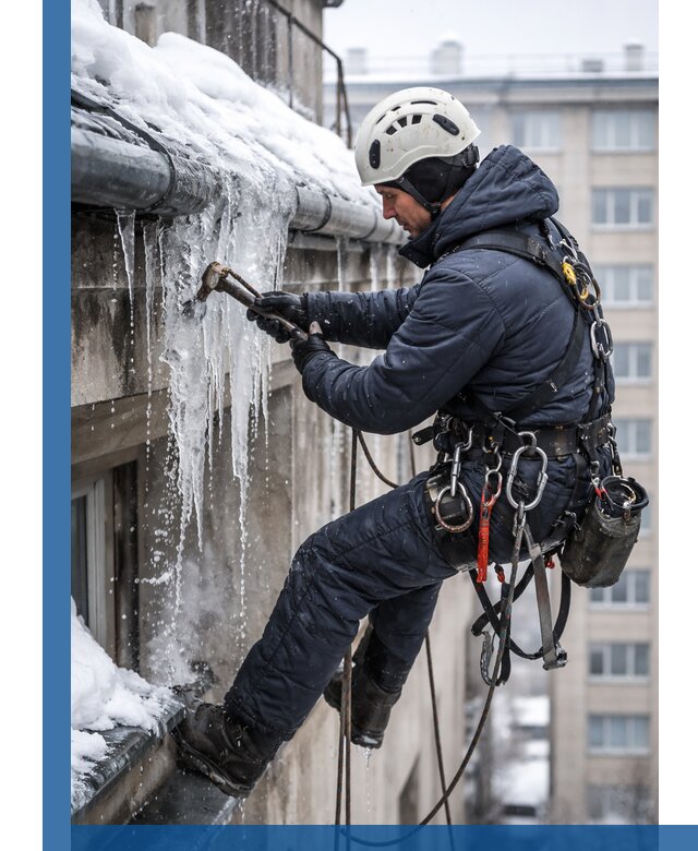 Удаление наледи и чистка водостоков в Иркутске оперативно и безопасно