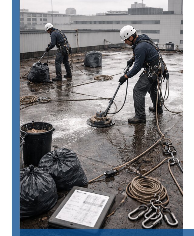 Плановая очистка кровли по графику в Иркутске для безопасности