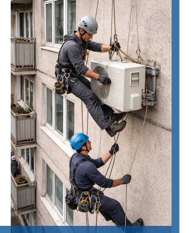 Перенос внешнего блока кондиционера в Иркутске от 9377 р.| ВЫСОТНИК-Ркт