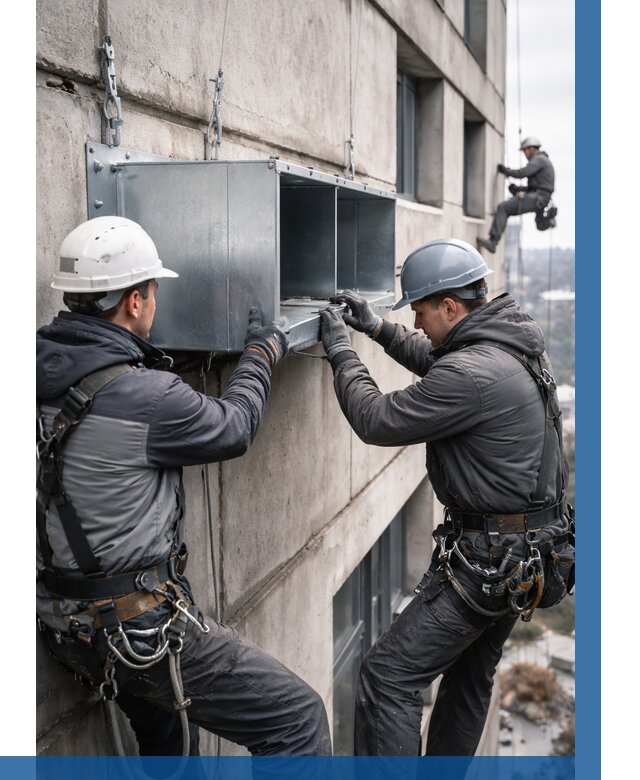 Монтаж вентиляционных коробов в Иркутске от 3126 р. | ВЫСОТНИК-Ркт