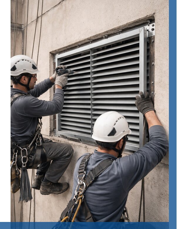 Монтаж вентиляционных решеток в Иркутске от 4689 р. | ВЫСОТНИК-Ркт