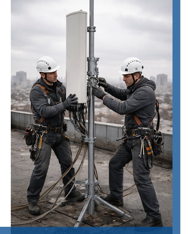 Монтаж антенн связи на крыше в Иркутске от 8856 р. | ВЫСОТНИК-Ркт