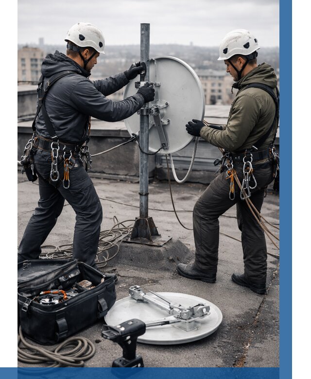 Демонтаж антенн на крыше в Иркутске от 4689 р. | ВЫСОТНИК-Ркт