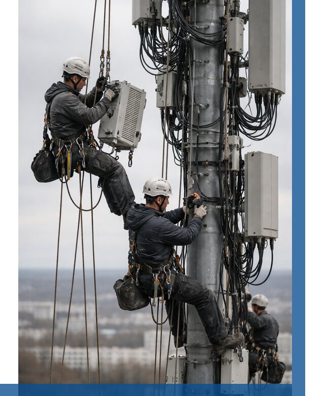 Монтаж оборудования связи на мачте в Иркутске от 7814 р. | ВЫСОТНИК-Ркт