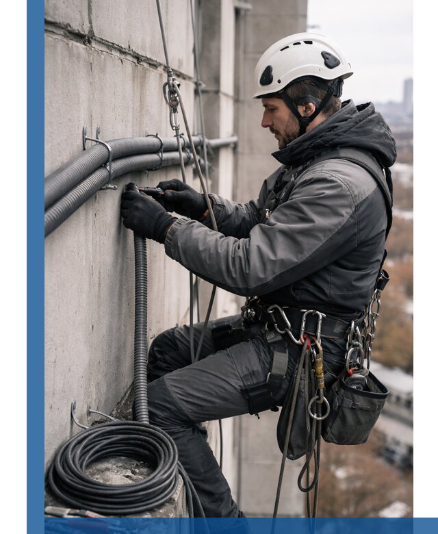 Профессиональный монтаж гофры для кабеля в Иркутске с гарантией