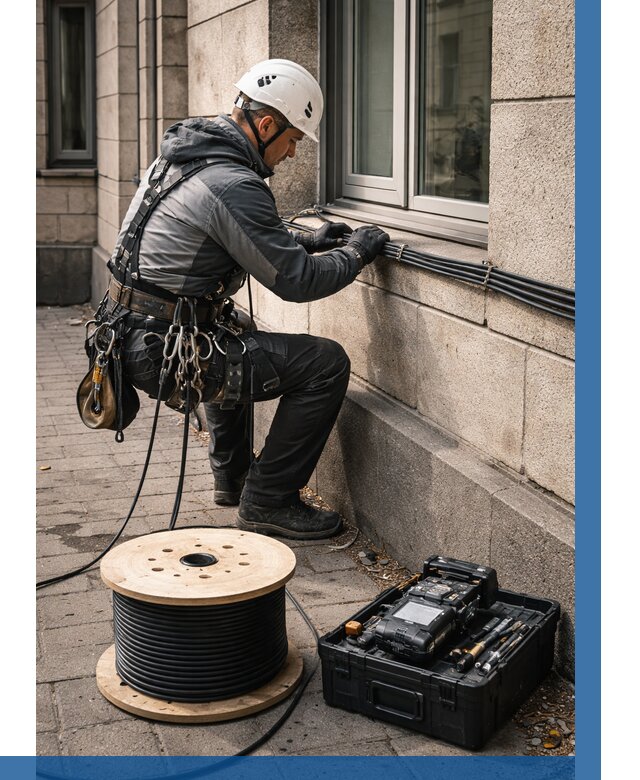 Прокладка оптоволоконного кабеля в Иркутске от 834 р. | ВЫСОТНИК-Ркт