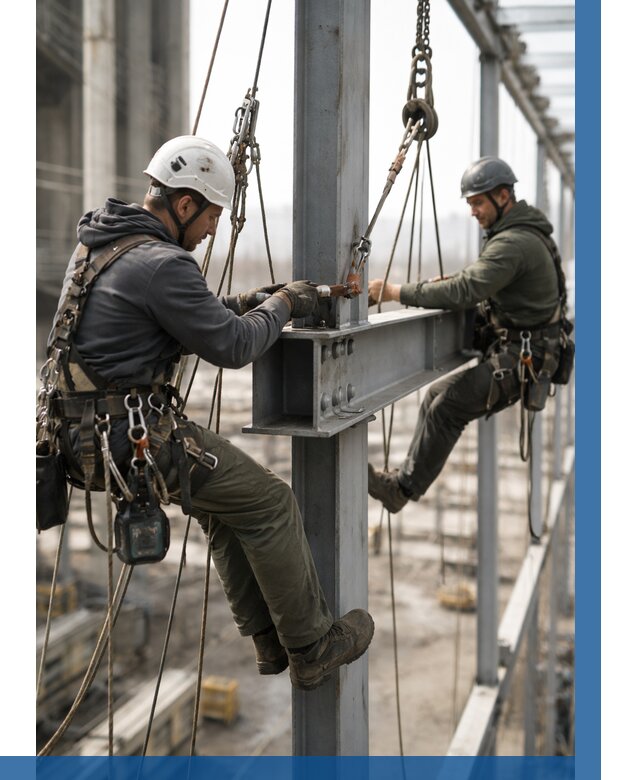 Монтаж металлоконструкций на высоте в Иркутске от 3647 р. | ВЫСОТНИК-Ркт