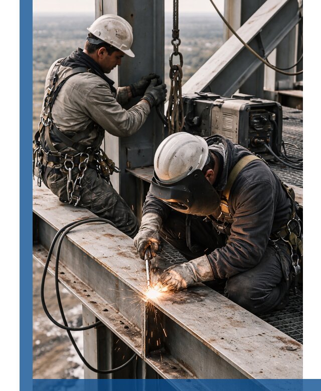 Высотные сварочные работы в Иркутске для промышленных объектов