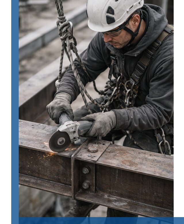 Резка металла на высоте в Иркутске для зданий и конструкций