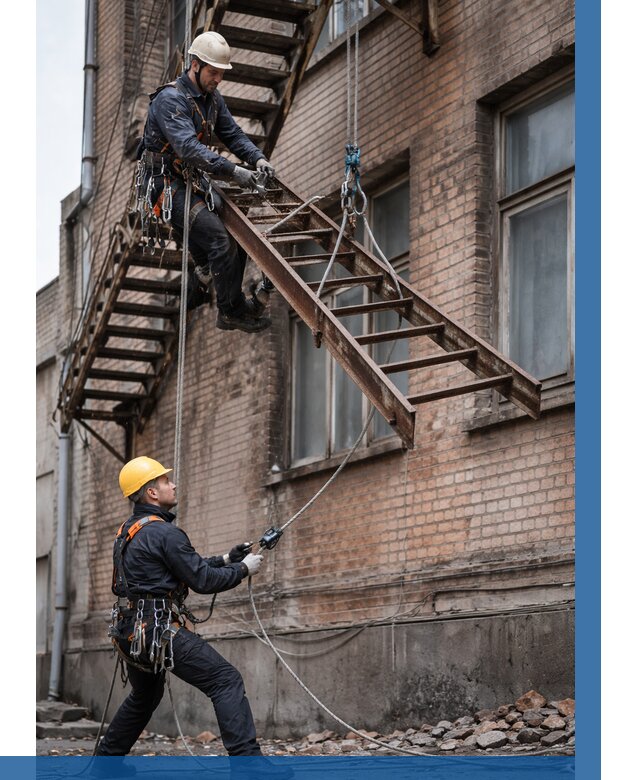 Демонтаж пожарной лестницы в Иркутске от 12503 р. | ВЫСОТНИК-Ркт