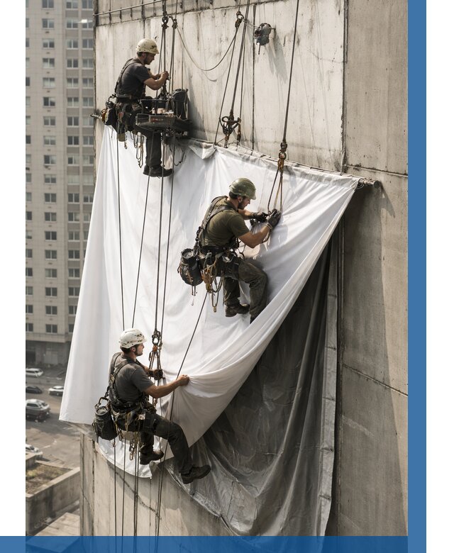 Замена баннерного полотна в Иркутске от 6772 р. | ВЫСОТНИК-Ркт—заказать
