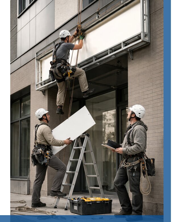 Монтаж светового короба в Иркутске от 6772 р. | ВЫСОТНИК-Ркт