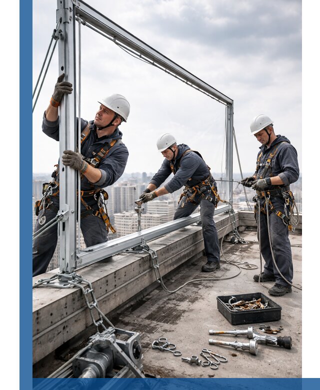 Монтаж крышных рекламных конструкций под ключ в Иркутске