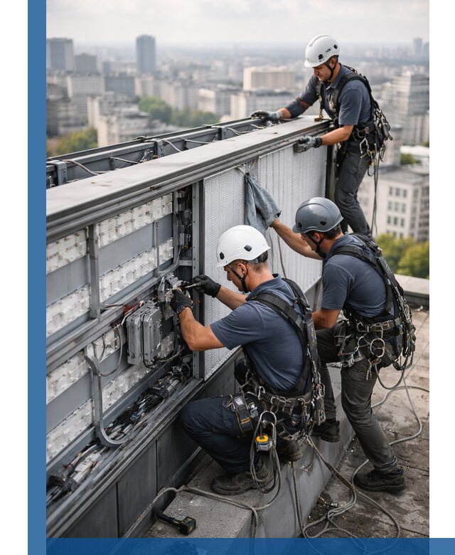 Профессиональное обслуживание крышной рекламы в Иркутске под ключ