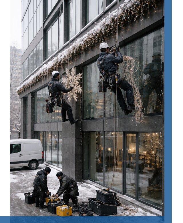 Демонтаж новогоднего оформления в Иркутске от 5730 р. | ВЫСОТНИК-Ркт