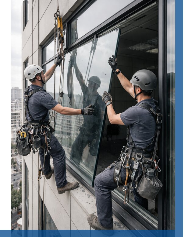 Замена стеклопакетов на высоте в Иркутске от 5730 р. | ВЫСОТНИК-Ркт