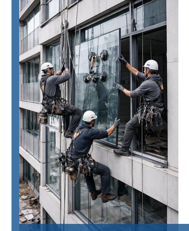 Фасадное остекление и монтаж витражей зданий в Иркутске под ключ