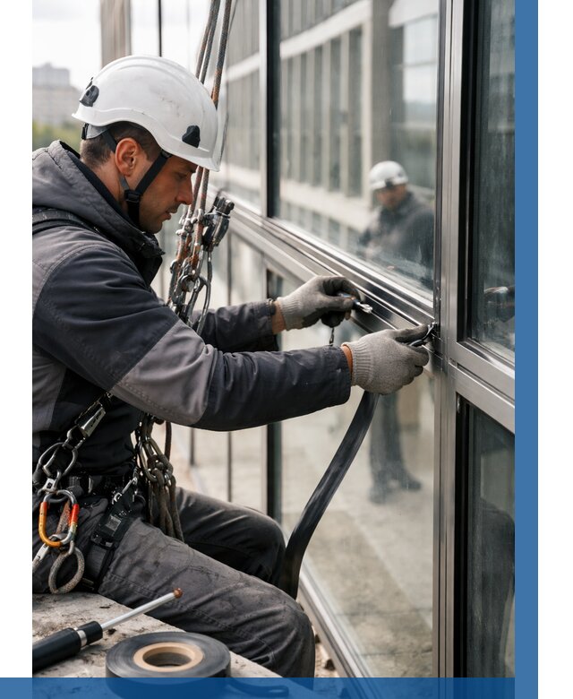 Ремонт витражных конструкций в Иркутске от 3647 р. | ВЫСОТНИК-Ркт