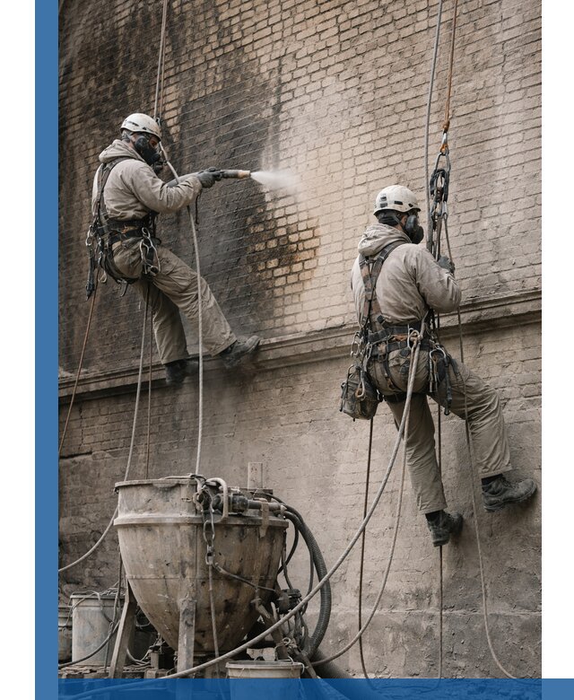 Пескоструйная очистка фасадов в Иркутске профессионально