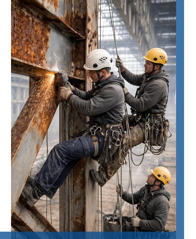 Зачистка металла от ржавчины в Иркутске от 365 р. | ВЫСОТНИК-Ркт